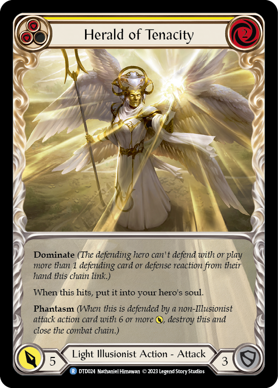 [N-DTD024-R]Herald of Tenacity (Yellow) (Extended Art)