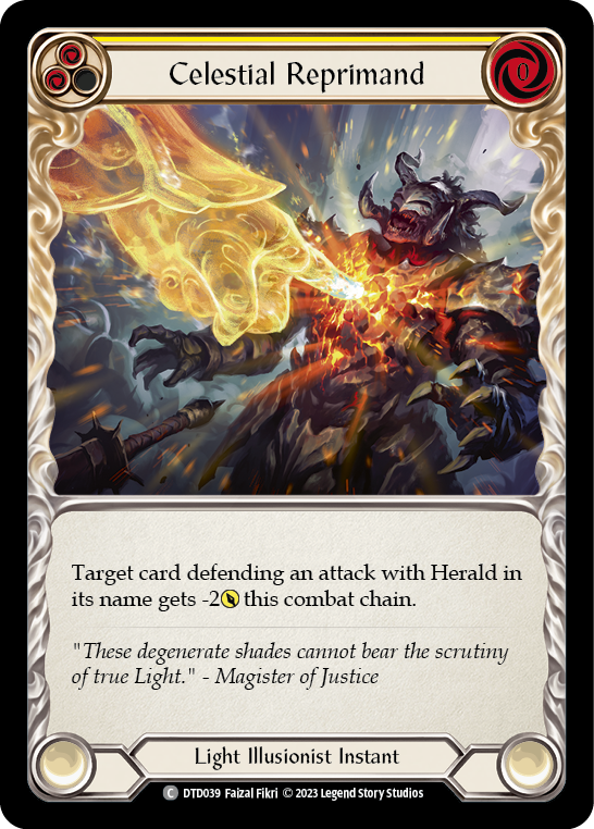 [N-DTD039-C]Celestial Reprimand (Yellow)