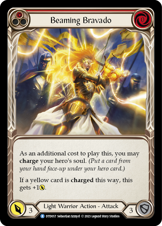 【Rainbow Foil】[N-DTD057-R]Beaming Bravado (Red)