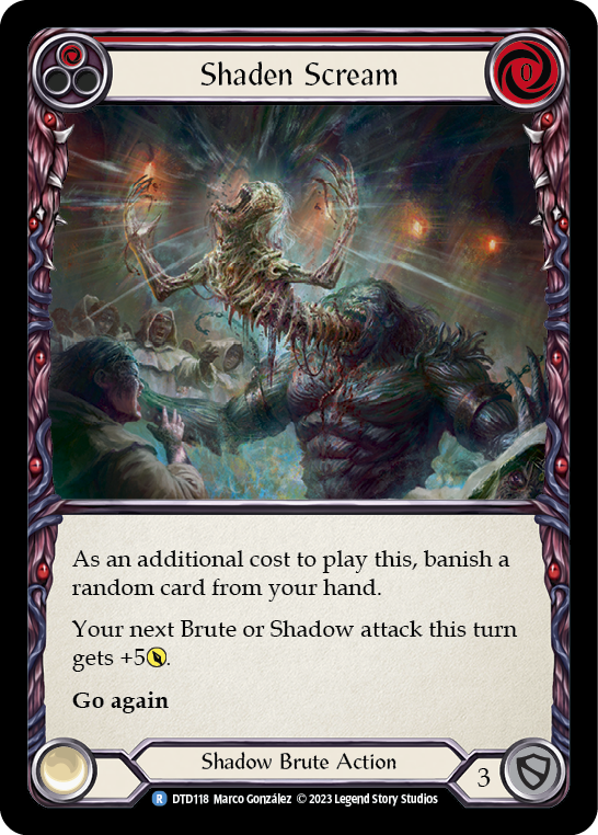 【Rainbow Foil】[N-DTD118-R]Shaden Scream (Red)