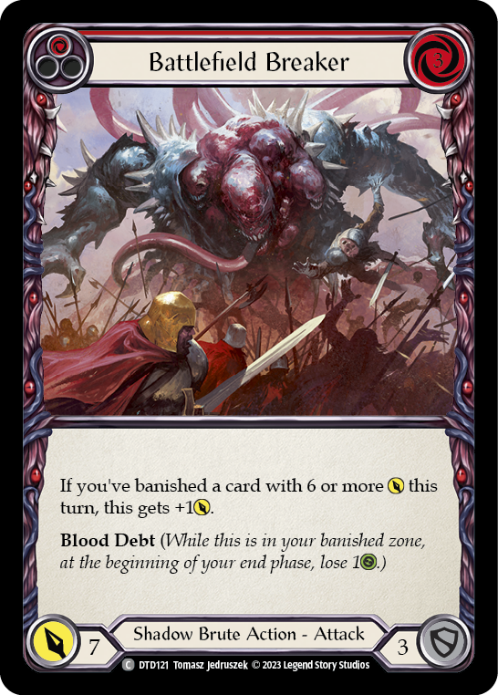 【Rainbow Foil】[N-DTD121-C]Battlefield Breaker (Red)