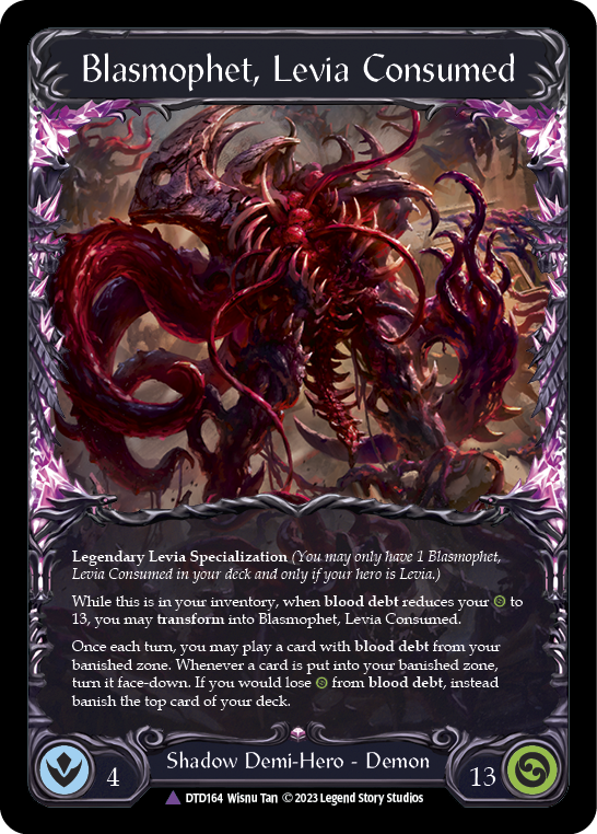 【Cold Foil】[N-DTD164-V]Levia, Redeemed // Blasmophet, Levia Consumed (Alternate Border)