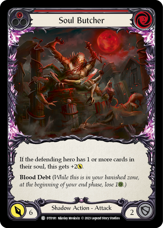 【Rainbow Foil】[N-DTD181-C]Soul Butcher (Red)