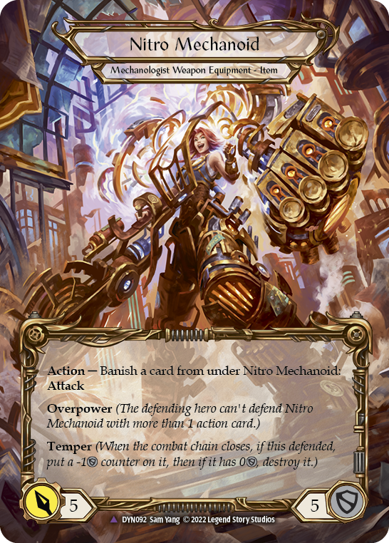 【Cold Foil】[N-DYN092-V]Construct Nitro Mechanoid // Nitro Mechanoid (Extended Art)