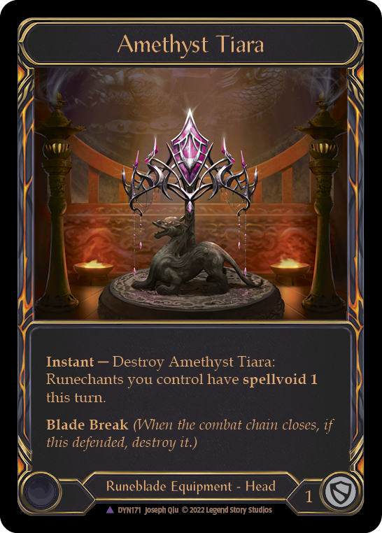 【Cold Foil】[N-DYN171-V]Amethyst Tiara (Alternate Border)