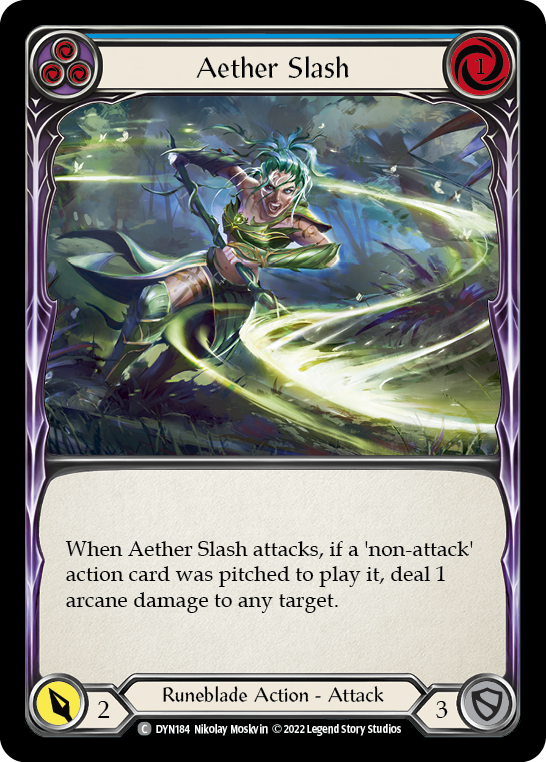 [N-DYN184-C]Aether Slash (Blue)