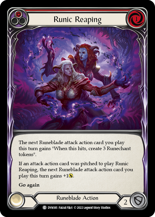 [N-DYN185-C]Runic Reaping (Red)