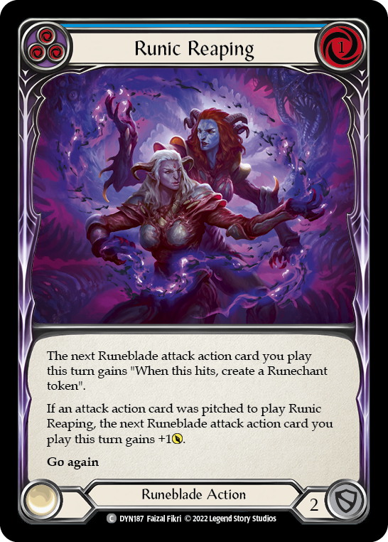 [N-DYN187-C]Runic Reaping (Blue)