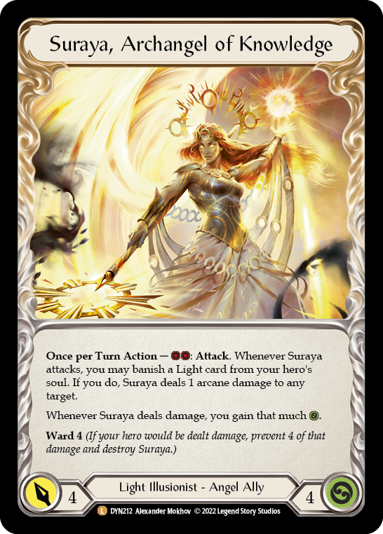 【Cold Foil】[N-DYN212-L]Invoke Suraya // Suraya, Archangel of Knowledge