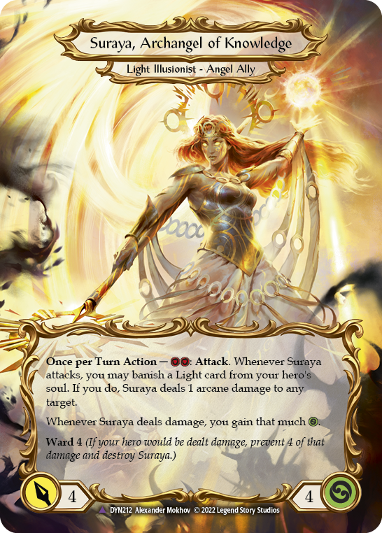 【Cold Foil】[N-DYN212-V]Invoke Suraya // Suraya, Archangel of Knowledge (Extended Art)