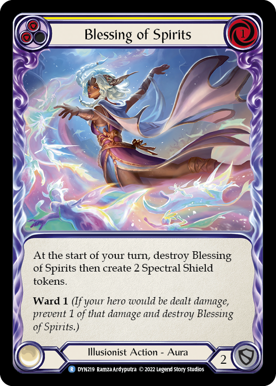 【Rainbow Foil】[N-DYN219-R]Blessing of Spirits (Yellow)