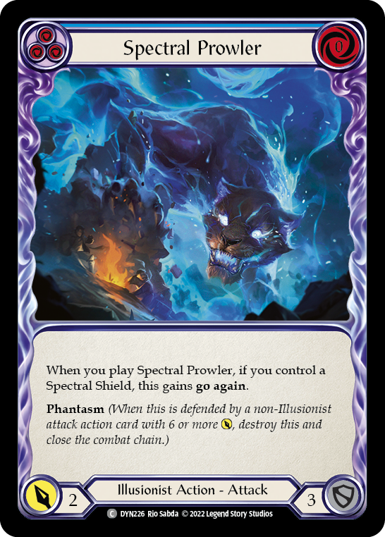 【Rainbow Foil】[N-DYN226-C]Spectral Prowler (Blue)