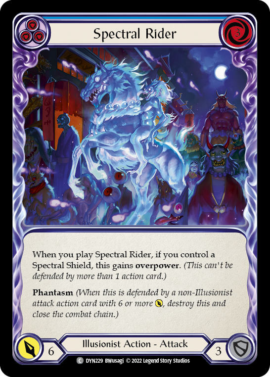 【Rainbow Foil】[N-DYN229-C]Spectral Rider (Blue)