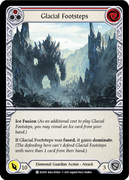 [F-ELE016-C]Glacial Footsteps (Red)