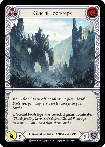 [F-ELE018-C]Glacial Footsteps (Blue)