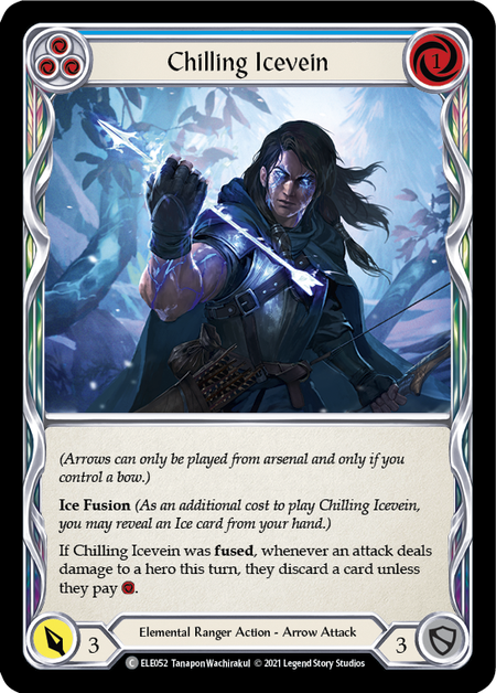 [F-ELE052-C]Chilling Icevein (Blue)