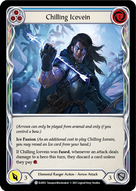 【Rainbow Foil】[F-ELE052-C]Chilling Icevein (Blue)