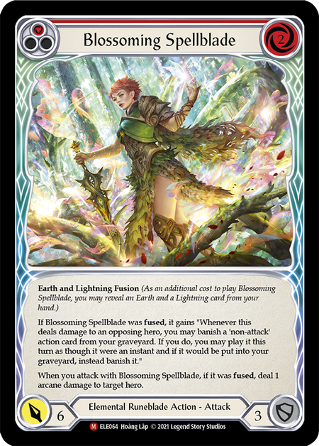 【Rainbow Foil】[F-ELE064-M]Blossoming Spellblade