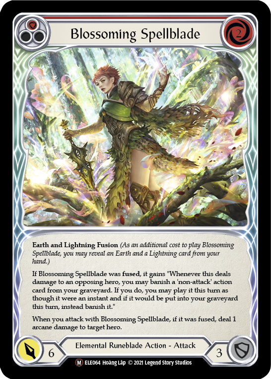 【Rainbow Foil】[U-ELE064-M]Blossoming Spellblade