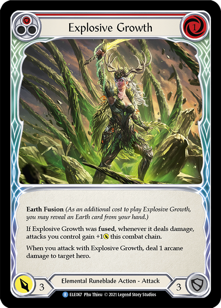 [F-ELE067-R]Explosive Growth (Red)