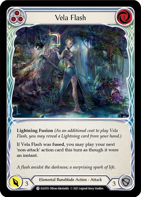 【Rainbow Foil】[F-ELE078-C]Vela Flash (Blue)