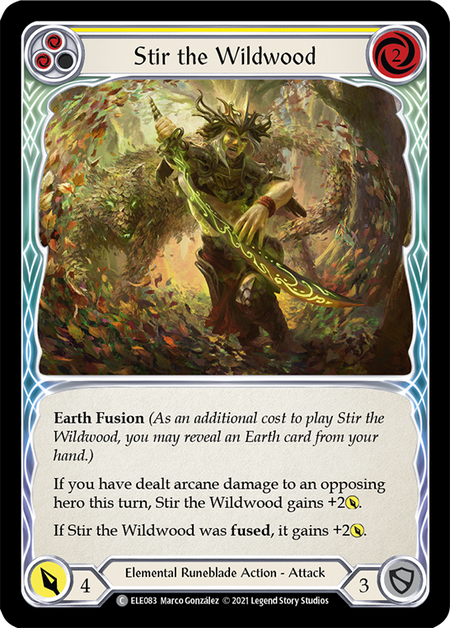 【Rainbow Foil】[F-ELE083-C]Stir the Wildwood (Yellow)