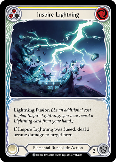 [F-ELE089-C]Inspire Lightning (Yellow)