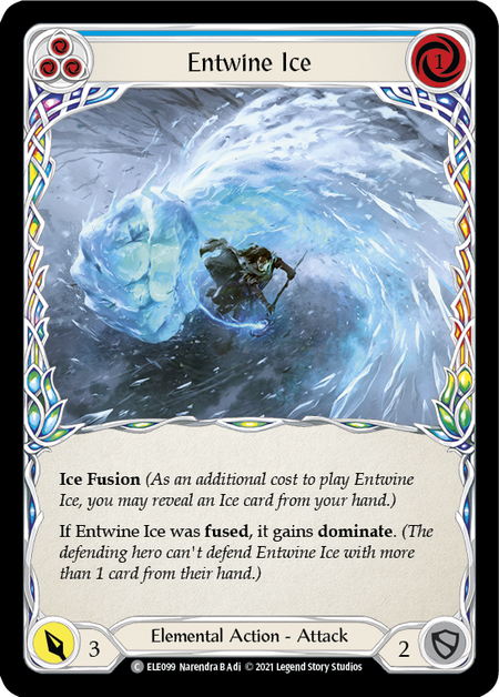 【Rainbow Foil】[F-ELE099-C]Entwine Ice (Blue)