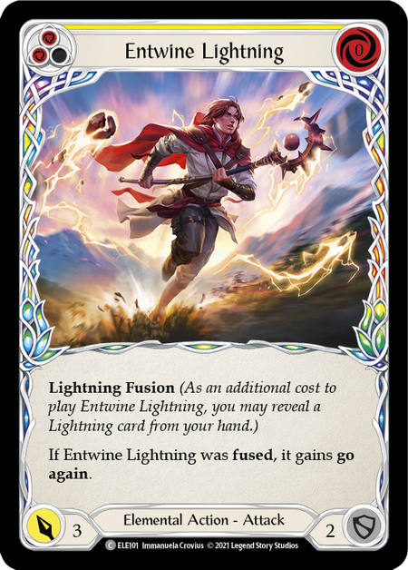 [F-ELE101-C]Entwine Lightning (Yellow)