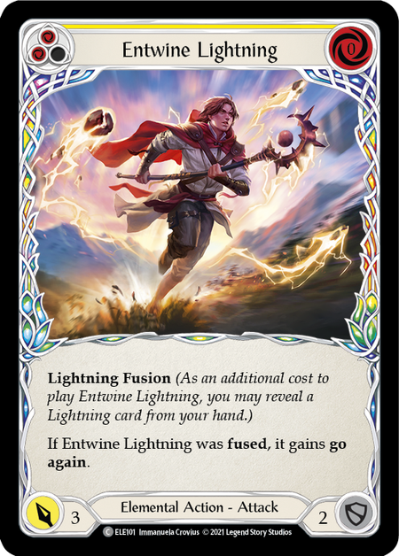 【Rainbow Foil】[F-ELE101-C]Entwine Lightning (Yellow)