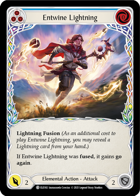 [F-ELE102-C]Entwine Lightning (Blue)