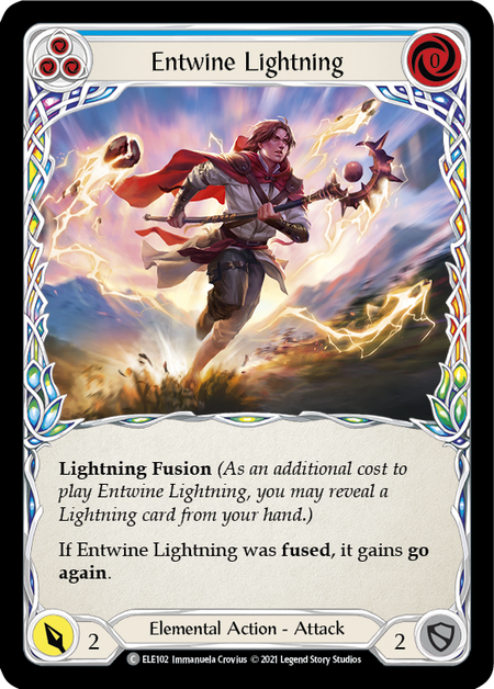 【Rainbow Foil】[F-ELE102-C]Entwine Lightning (Blue)