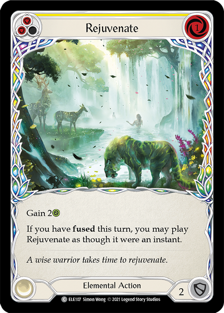 【Rainbow Foil】[F-ELE107-C]Rejuvenate (Yellow)