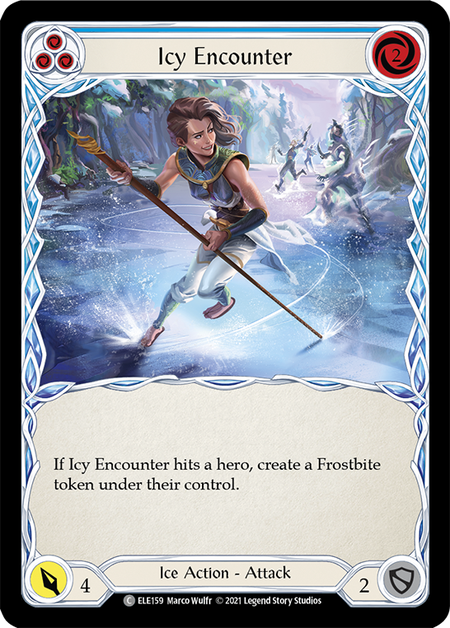 【Rainbow Foil】[F-ELE159-C]Icy Encounter (Blue)