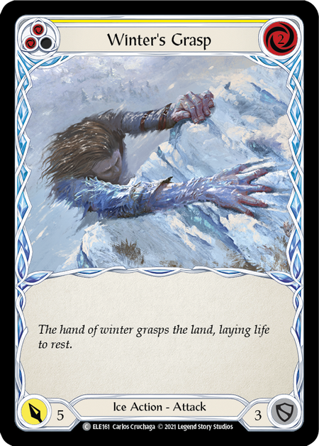 [F-ELE161-C]Winter's Grasp (Yellow)