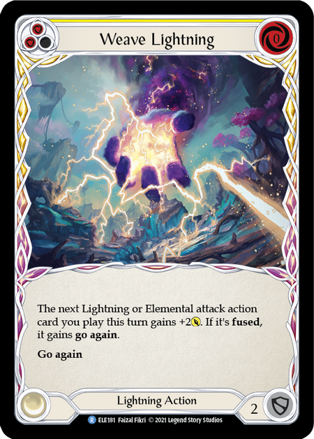 [F-ELE181-R]Weave Lightning (Yellow)