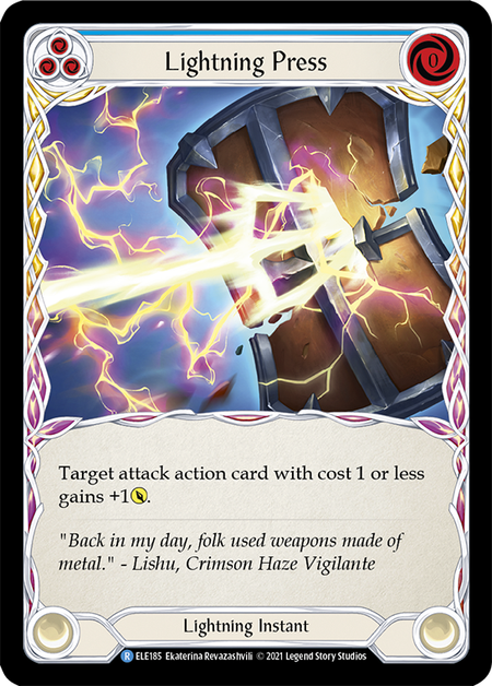 [F-ELE185-R]Lightning Press (Blue)