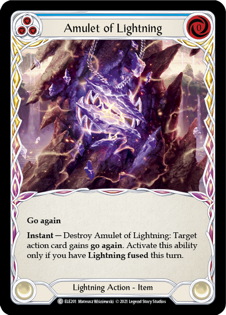 【Rainbow Foil】[F-ELE201-C]Amulet of Lightning