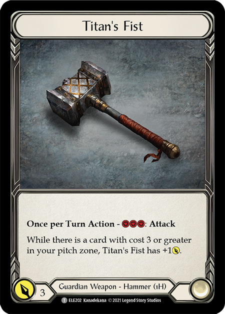 [F-ELE110-T]Embodiment of Lightning // Titan's Fist
