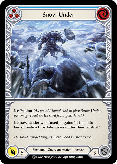 【Rainbow Foil】[U-ELE024-C]Snow Under (Blue)