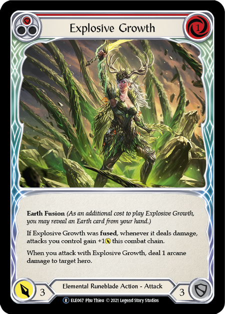 [U-ELE067-R]Explosive Growth (Red)