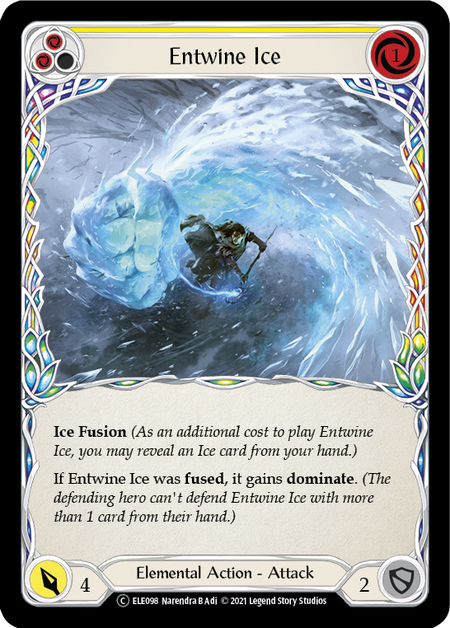 【Rainbow Foil】[U-ELE098-C]Entwine Ice (Yellow)