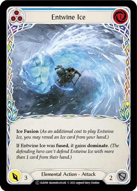 【Rainbow Foil】[U-ELE099-C]Entwine Ice (Blue)