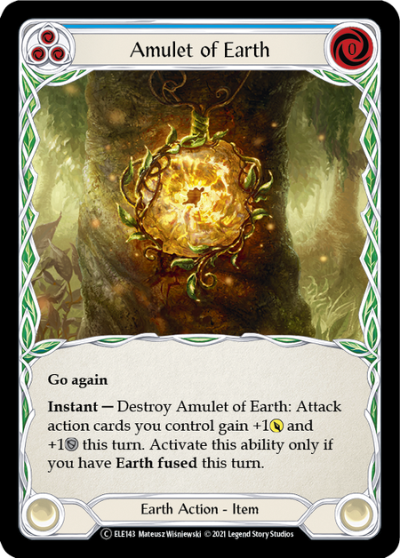 【Rainbow Foil】[U-ELE143-C]Amulet of Earth