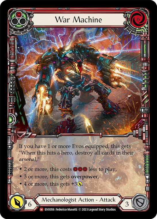 【Rainbow Foil】[N-EVO056-M]War Machine (Extended Art)