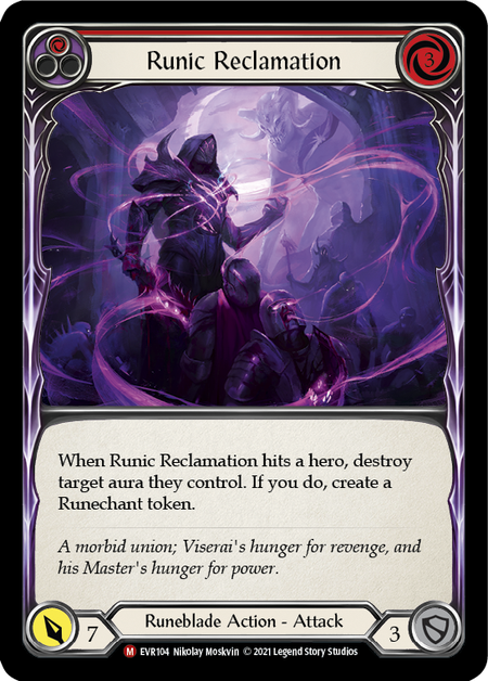 【Rainbow Foil】[F-EVR104-M]Runic Reclamation