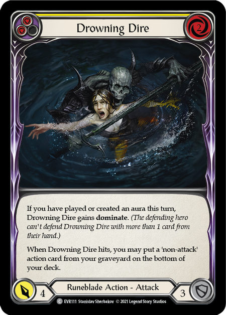 [F-EVR111-C]Drowning Dire (Yellow)