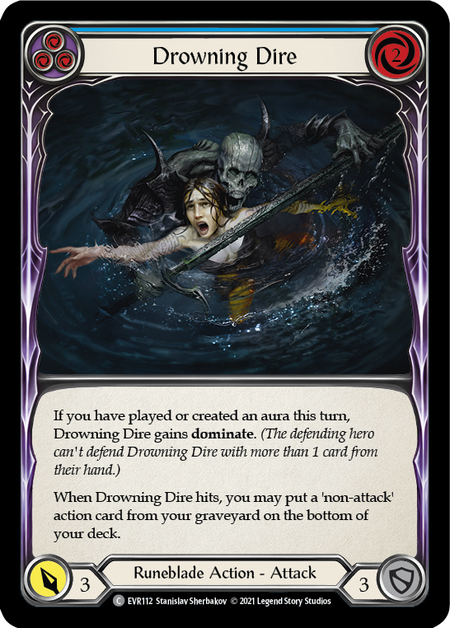 [F-EVR112-C]Drowning Dire (Blue)
