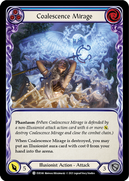 【Rainbow Foil】[F-EVR146-C]Coalescence Mirage (Blue)