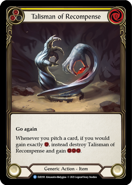 【Cold Foil】[F-EVR191-R]Talisman of Recompense